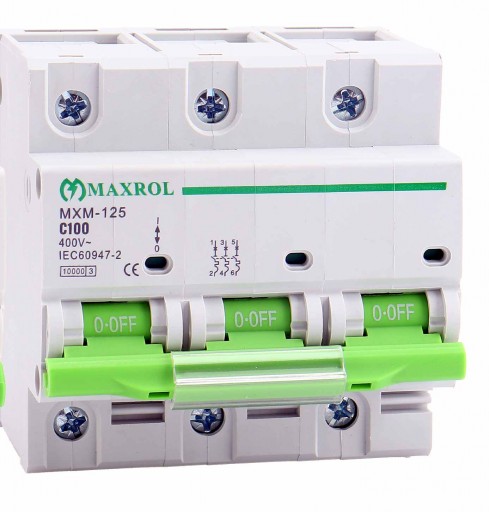 کلید مینیاتوری سه فاز 100 امپر مکسرول MAXROL